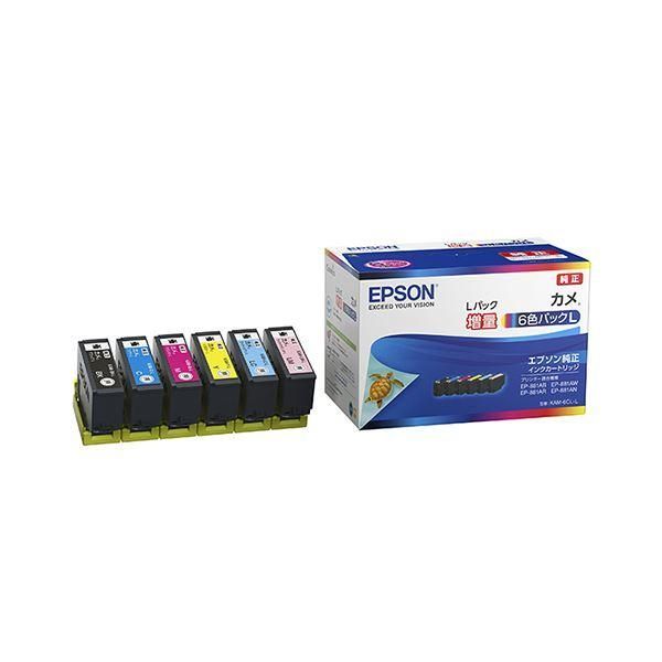 ds-EPSON(エプソン)純正 インクカートリッジ カメ 6色パック L KAM-6CL-L