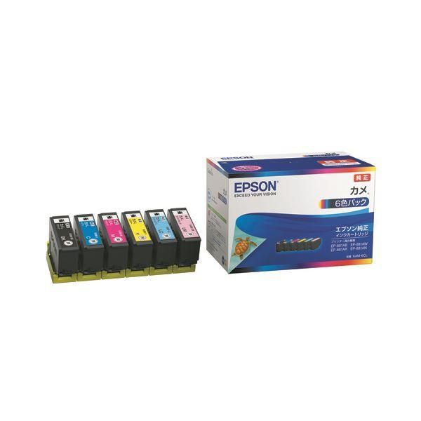 ds-EPSON(エプソン)純正 インクカートリッジ カメ 6色パック KAM-6CL