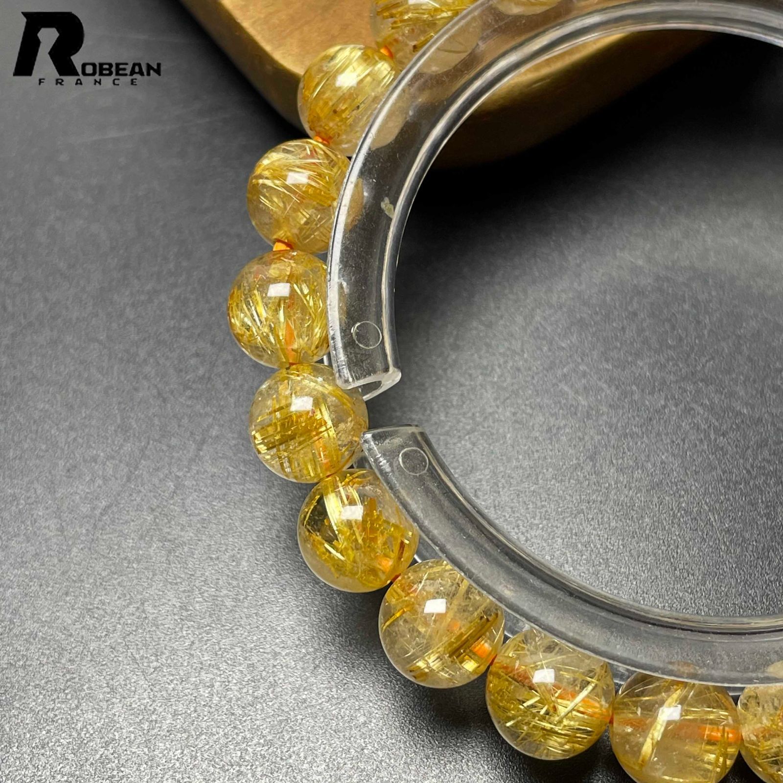 限定1個】EU製ROBEAN・極!極満針ルチルクォーツブレスレット