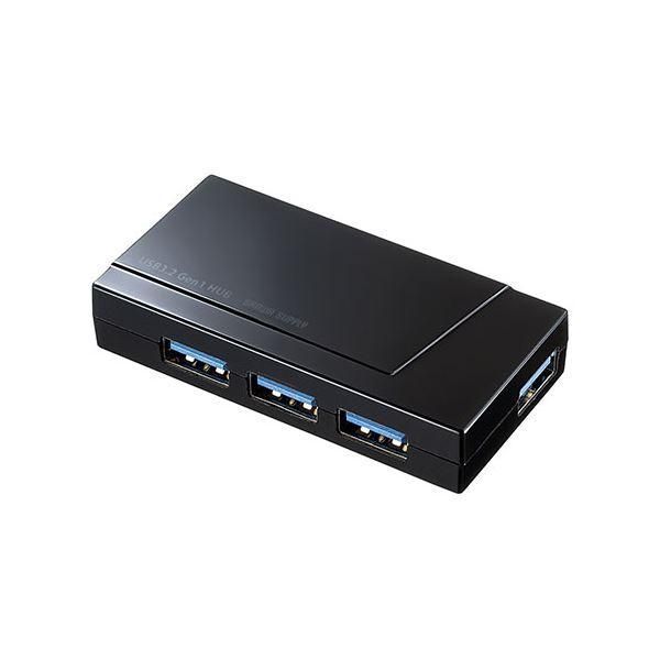 ds-サンワサプライ USB3.2 Gen1 4ポートハブ（4ポート・セルフ／バスパワー両用） USB-3H418BKN 7,874円