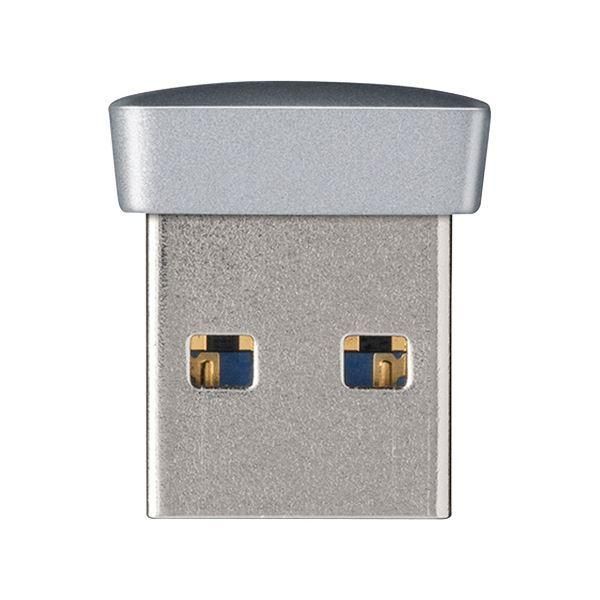 ds-(まとめ) バッファロー USB3.0対応マイクロUSBメモリー 32GB シルバー RUF3-PS32G-SV 1個 〔×3セット〕