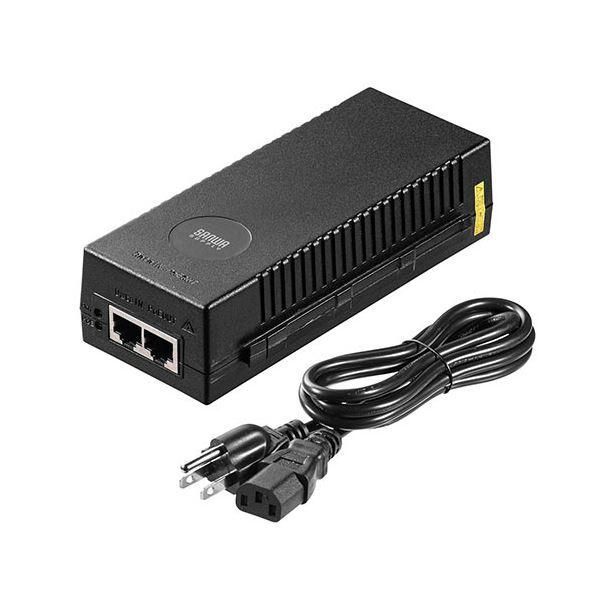 ds-サンワダイレクトPoEインジェクター(PoE給電・電力供給・IEEE 802.3af対応・IPカメラ) 500-SWH0111個