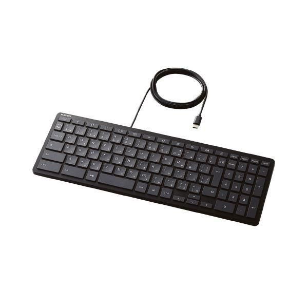 ds-エレコム Type-C有線ミニキーボードTK-CB01UPKBK