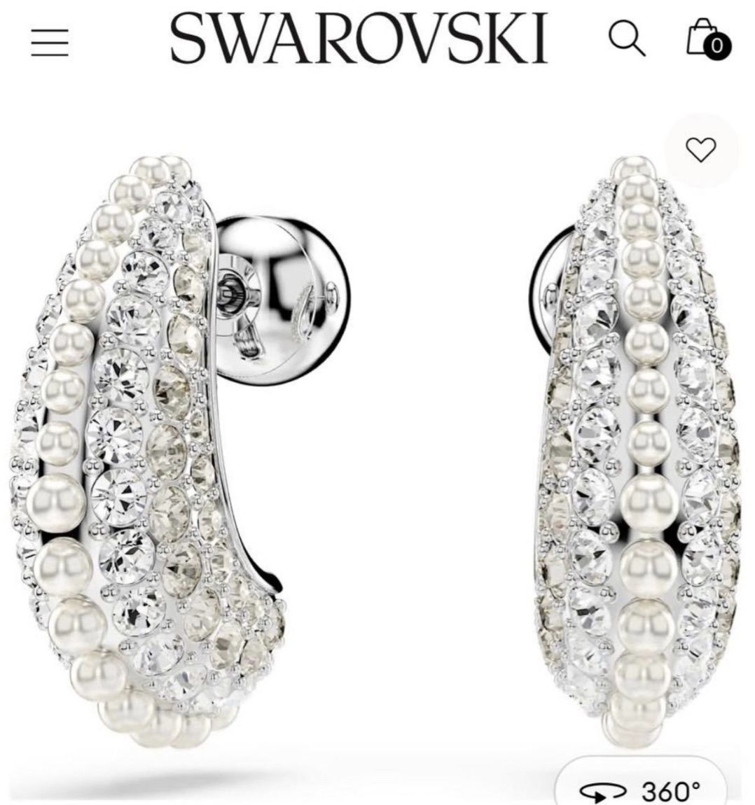 特売バーゲン】新品 スワロフスキー Swarovski Sublima ドロップピアス