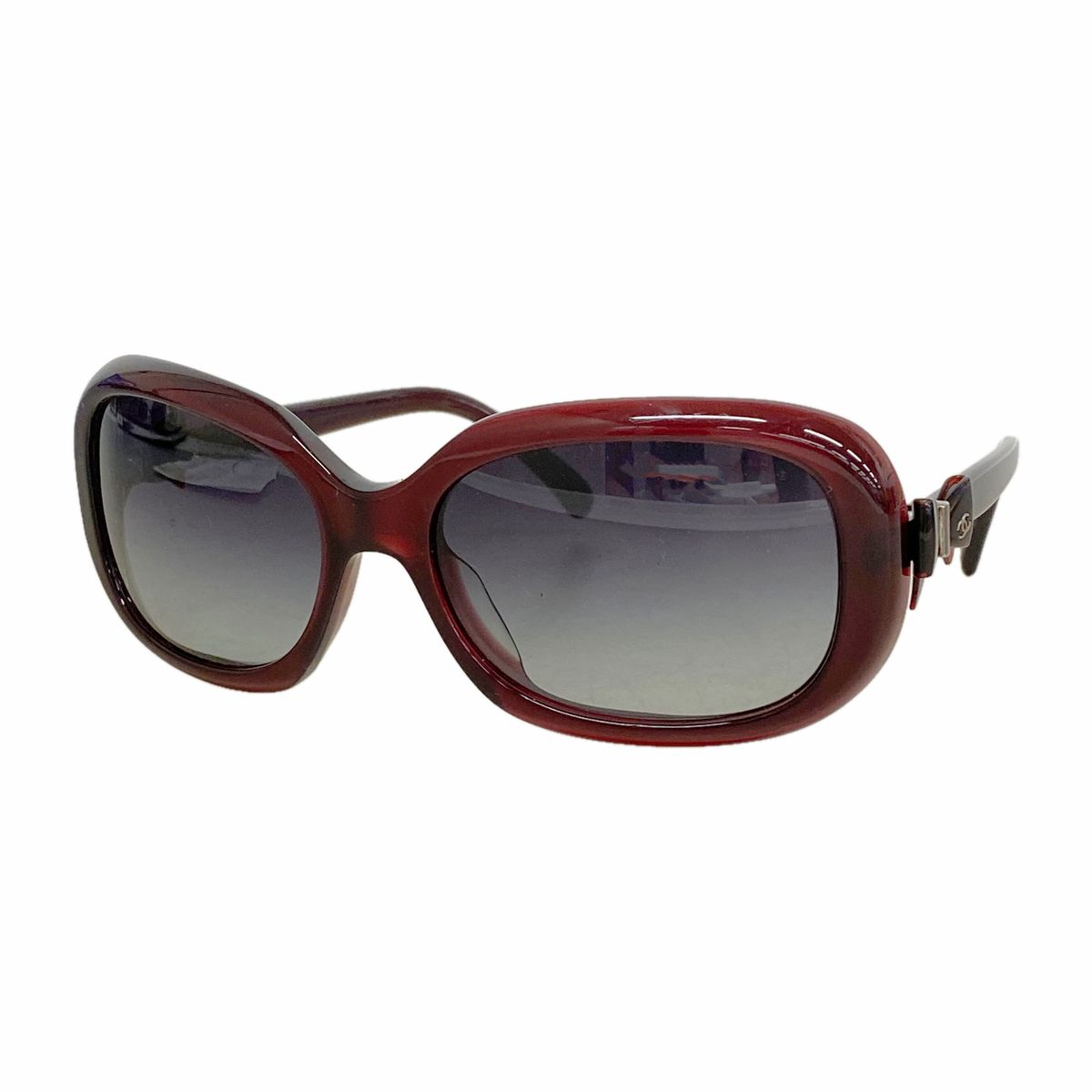 【6hb1246】シャネル サングラス 5170-A プラスチック ブラウン シルバー金具【中古】レディース 15,666円