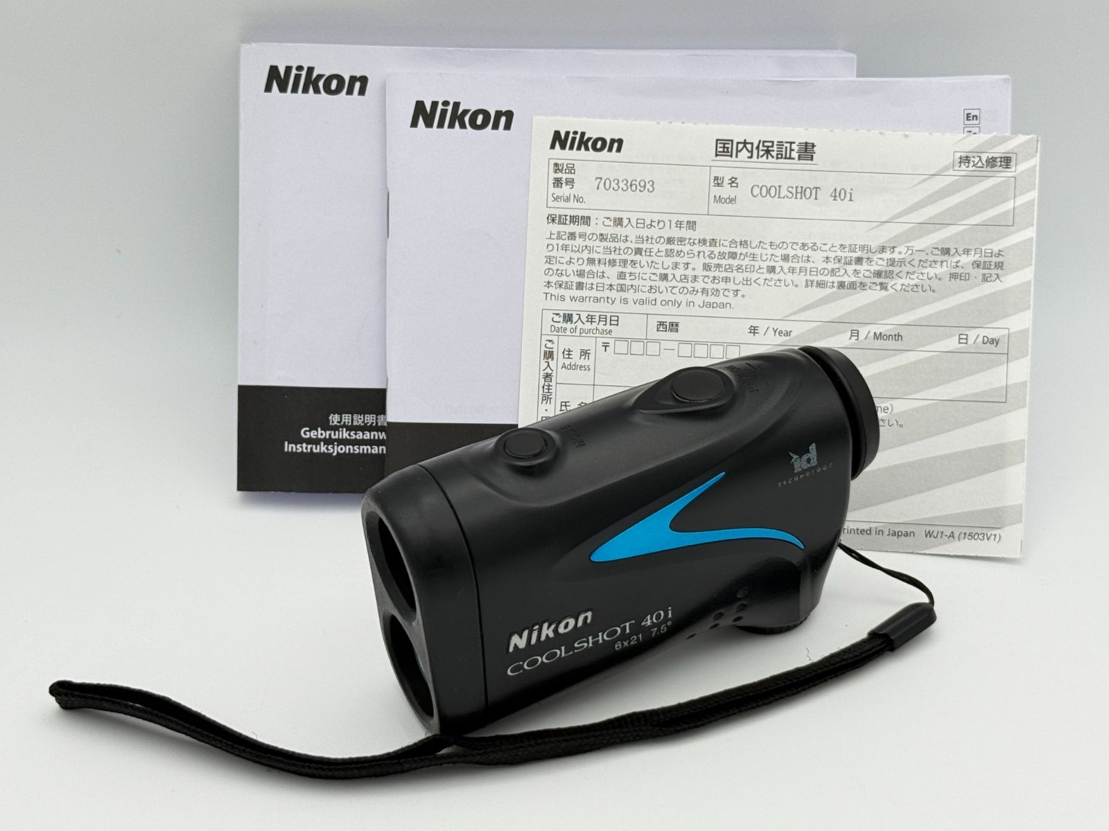 [Operation confirmed] Nikon COOLSHOT 40i Nikon Cool Shot Golf Laser Distance Meter