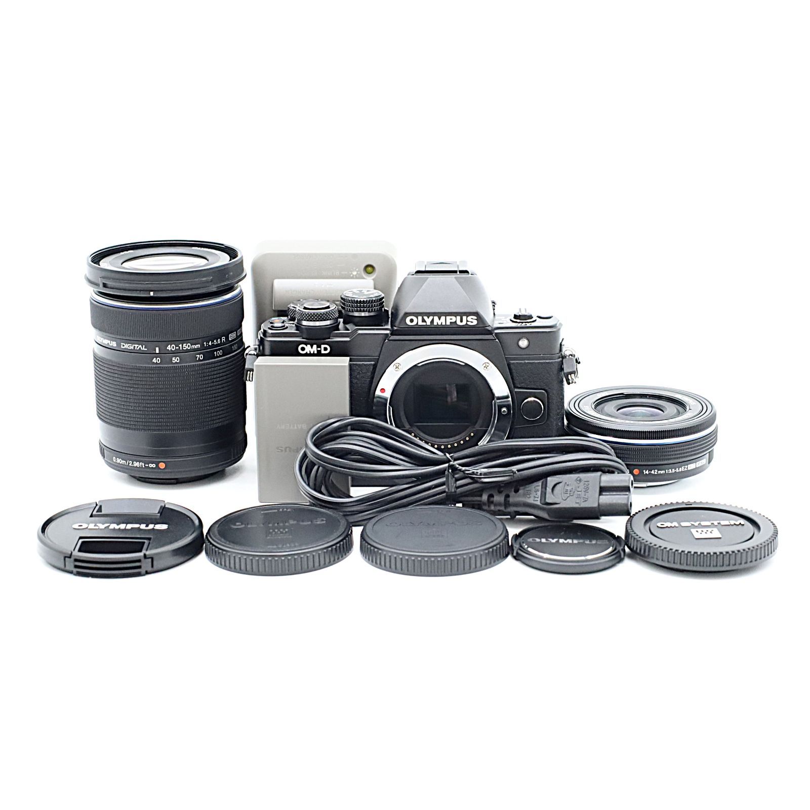 シャッター回数9,611回!OLYMPUS OM-D E-M10 Mark II EZダブルズームキット デジカメ 動作確認済み オリンパス ミラーレス一眼 #97011