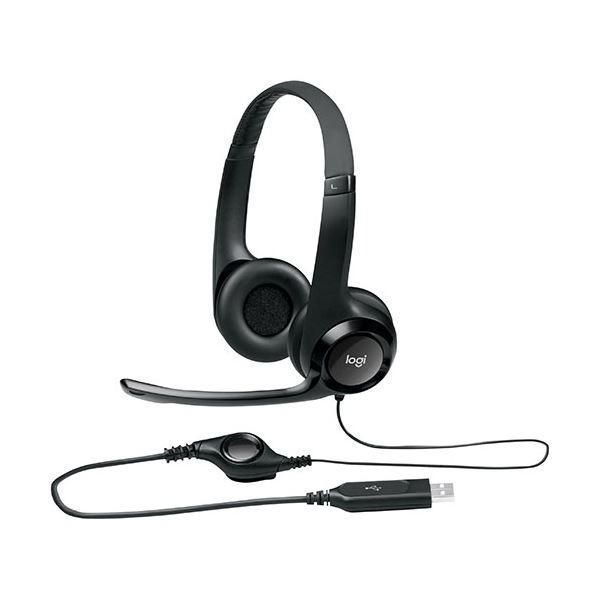 ds-ロジクール logicool USB ヘッドセット H390 H390R