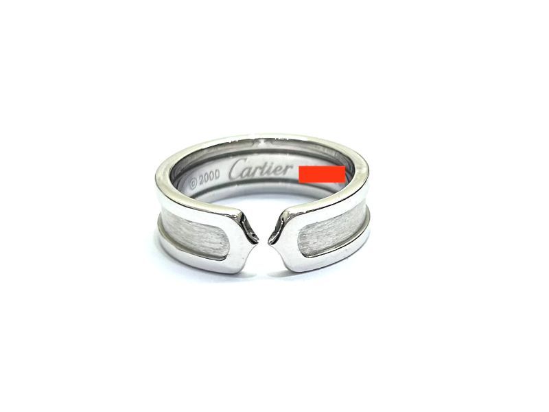 CARTIER カルティエ C2リング K18 ホワイトゴールド 16号 レディース