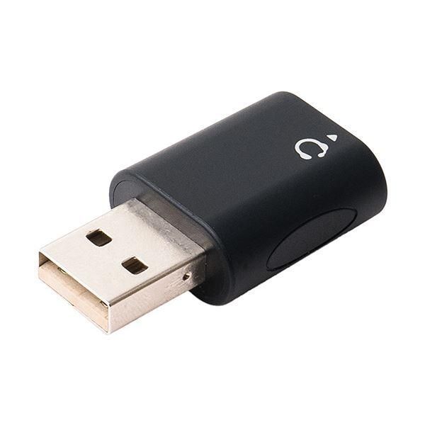 ds-(まとめ) ナカバヤシ ミヨシPC用オーディオUSB変換アダプタ 4極 PAA-U4P 1個 〔×3セット〕