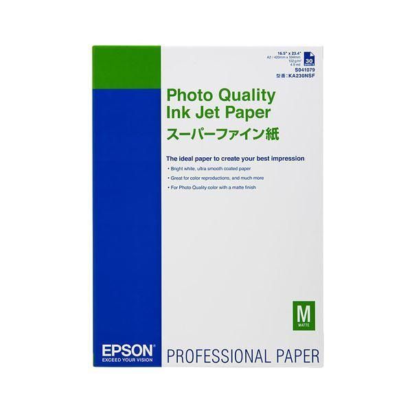 ds-（まとめ） エプソンスーパーファイン紙 A2 KA230NSF 1冊（30枚） 〔×3セット〕