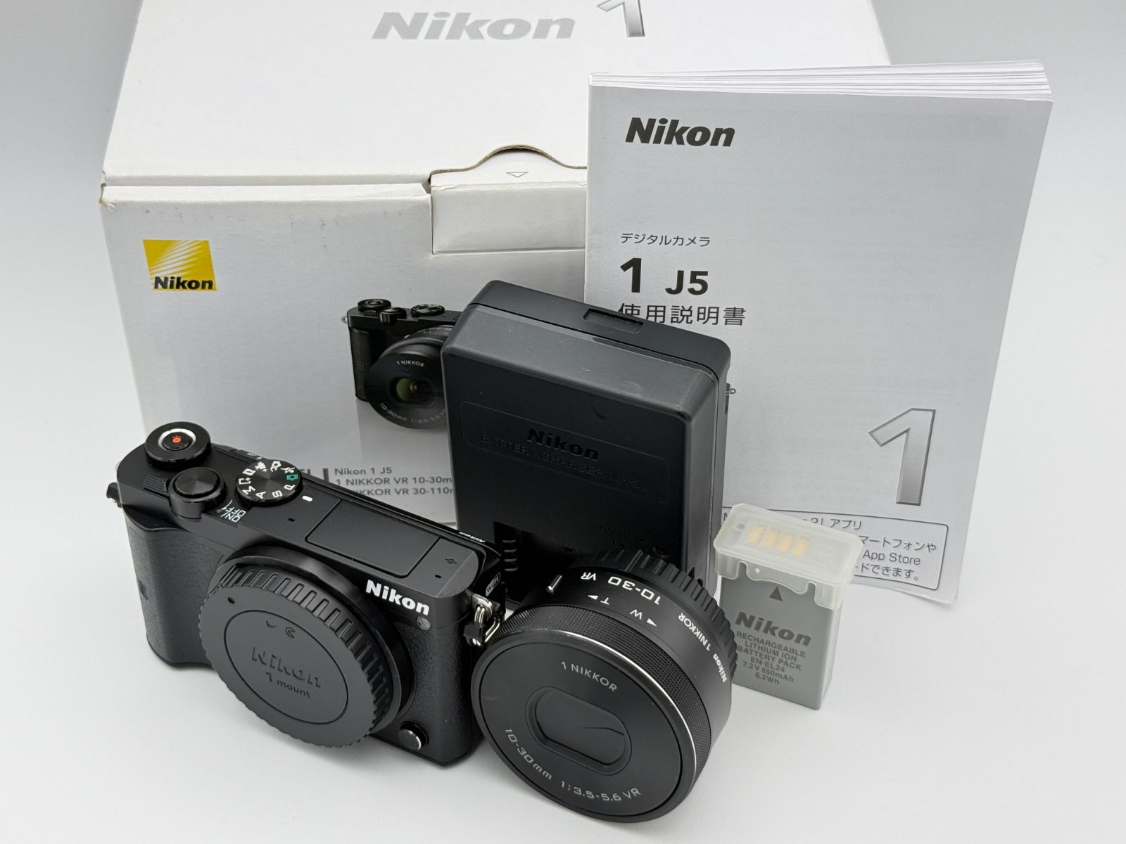 【シャッター回数2416】Nikon 1 J5 標準パワーズームレンズキット ブラック