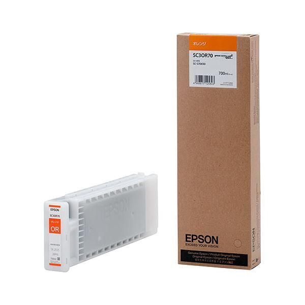 ds-エプソンインクカートリッジ オレンジ 700ml SC3OR70 1個