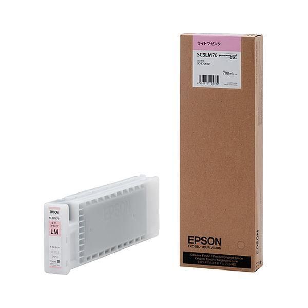 ds-エプソンインクカートリッジ ライトマゼンタ 700ml SC3LM70 1個