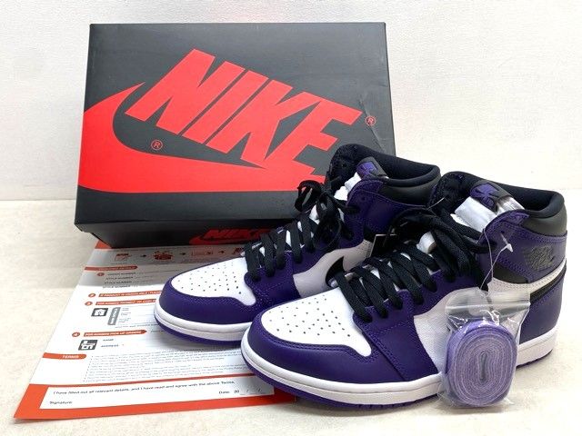 NIKE/ナイキ AIR JORDAN 1 RETRO HIGH OG エア ジョーダン 1 レトロ ハイ COURT PURPLE コートパープル 555088-500/26.0cm 【MK0274-008】268