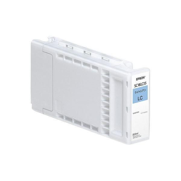ds-エプソンインクカートリッジ ライトシアン 350ml SC18LC35 1個