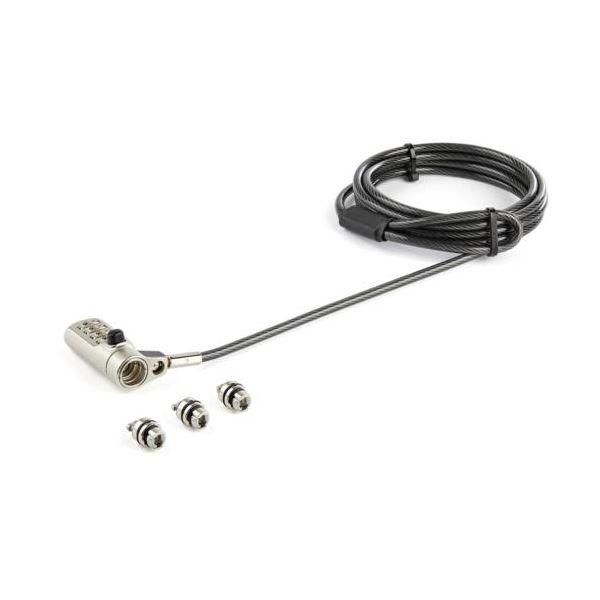 ds-StarTech.com 4桁ダイヤル錠セキュリティワイヤー 2m 標準スロット／Noble Wedgeスロット／NanoSaverスロット LTULOCK4D 1個 8,345円