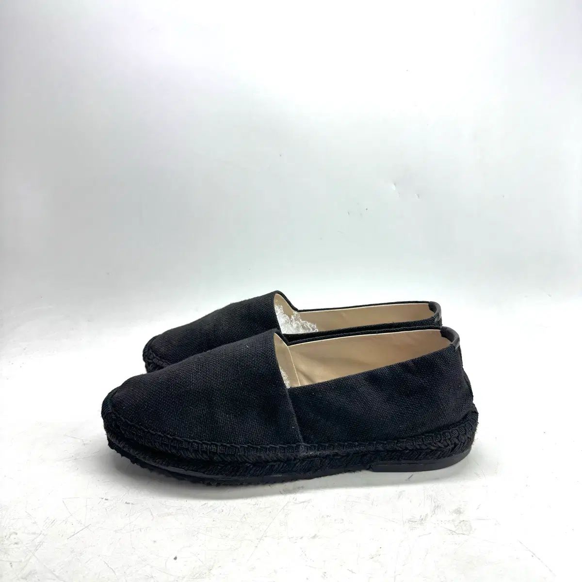 260) Club Monaco クラブモナコ ブラック エスパドリーユ スリッポン