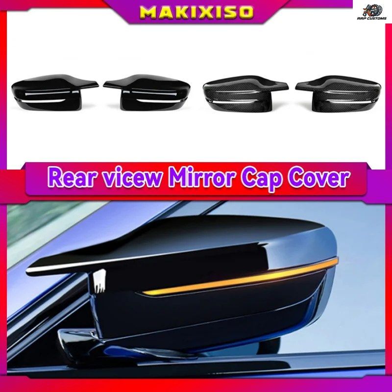 MIRROR COVER M STYLE CAR SIDE MIRROR COVER CAP BMW 3 4 5 7 8 SERIES G20 G21 G30 G38 G22 G23 G11 G12 G15 G16 LHD RHD