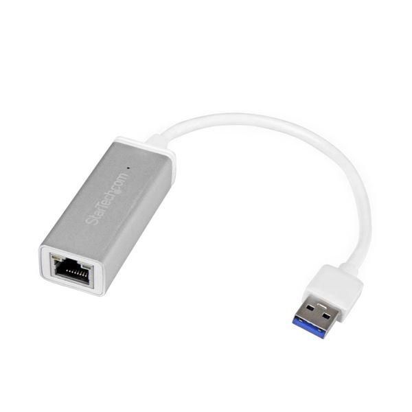 ds-StarTech.com USB3.0-ギガビットイーサネット有線LANアダプタ 10・100・1000Mbps対応 シルバーUSB31000SA 1個