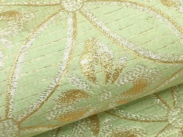 平和屋着物＊夏物　アンティーク　大正ロマン　丸帯　七宝文　金銀糸　正絹　逸品　CABJ1888rv