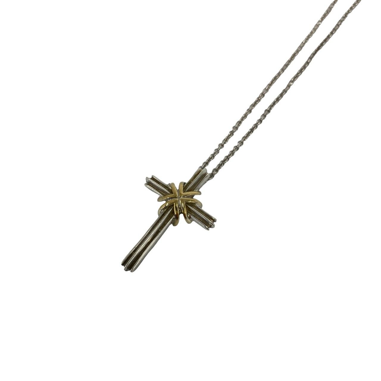 極 美品 TIFFANY&Co. ティファニー シグネチャー クロス ネックレス