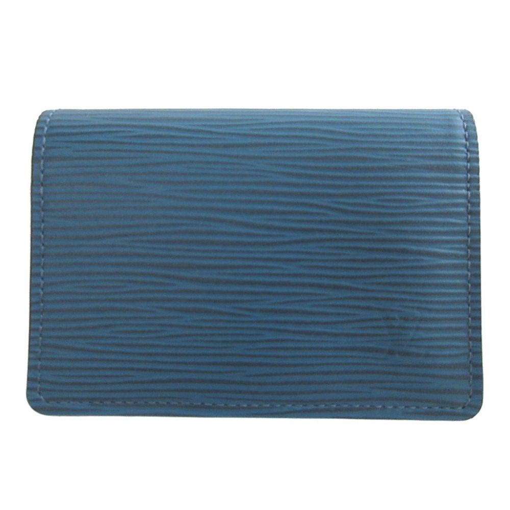 美品 ルイヴィトン エピ M60626 アンヴェロップ カルトドゥ ヴィジット ブルーセレスト カードケース 0834 LOUIS VUITTON
