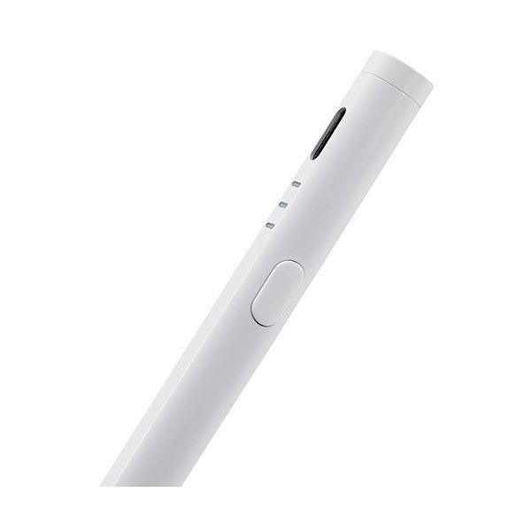 ds-エレコム 充電式ハイブリッドタッチペン ホワイト P-TPACSTHY01WH