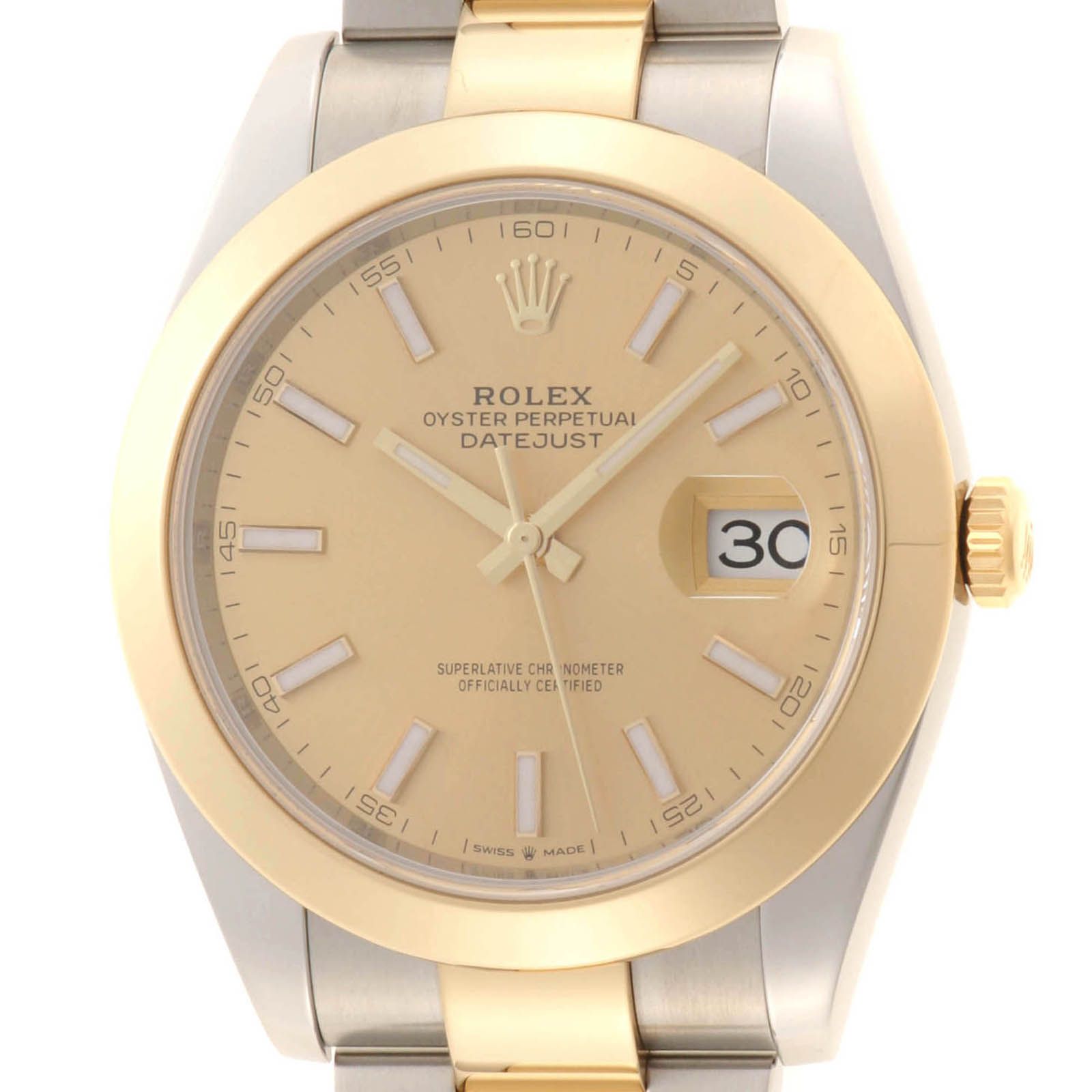 ROLEX ロレックス デイトジャスト41 126303 腕時計 ステンレス/ゴールド ゴールド シャンパン メンズ【中古】436