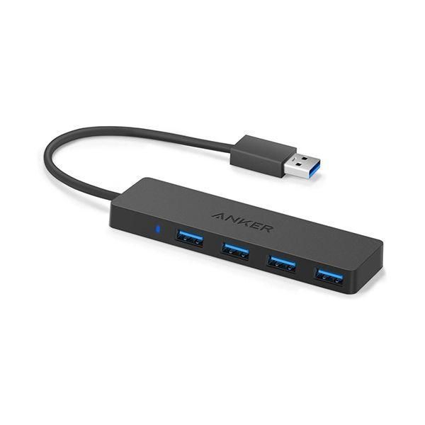 ds-（まとめ） アンカージャパン ANKER USB3.0対応 ウルトラスリムUSB-Aハブ 4ポート A7516N15 1個 〔×5セット〕