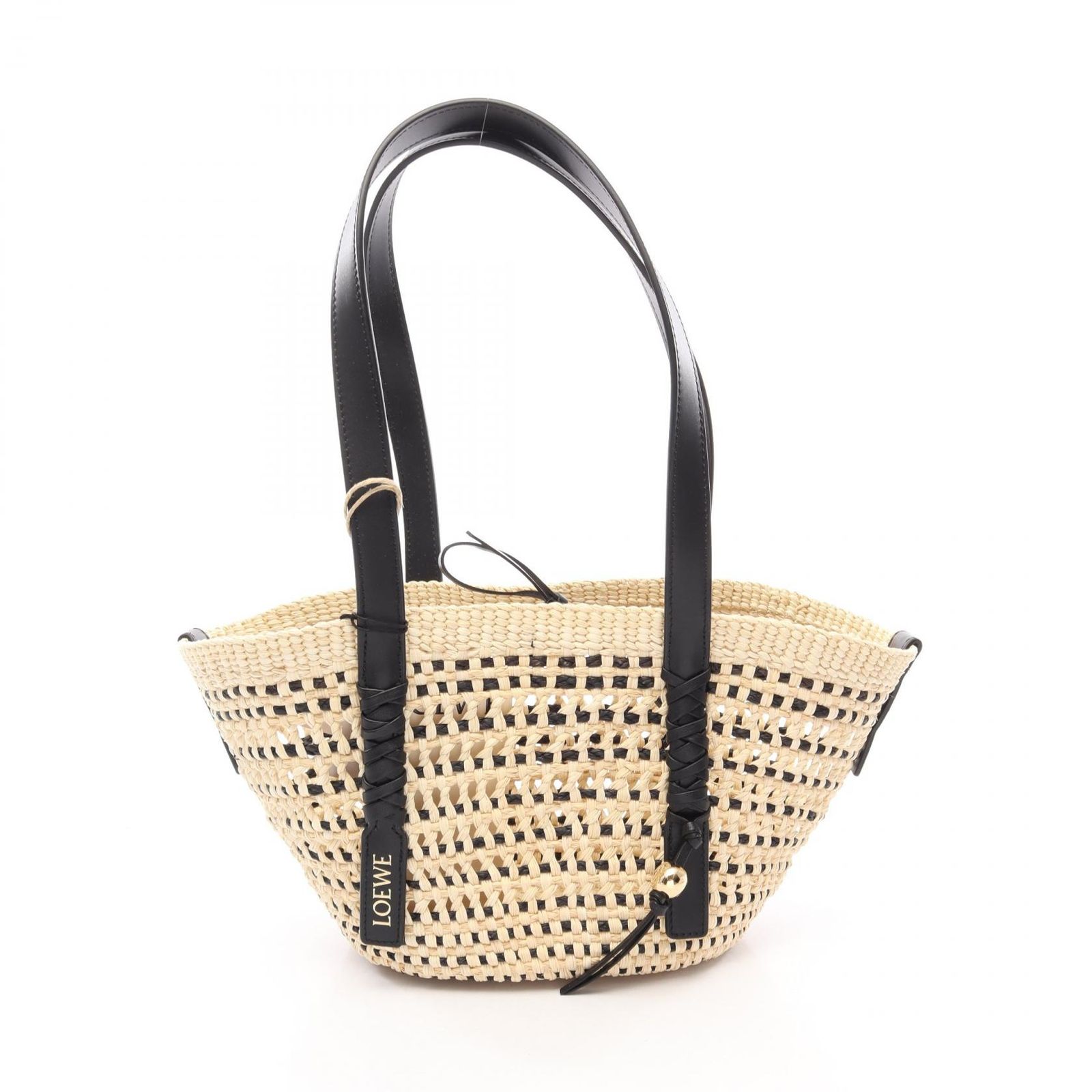 ロエベ LOEWE トートバッグ Paula's Ibiza ブレイドバスケットバッグ スモール ASCPIBSX022165 レザー トートバッグ レディース 新品