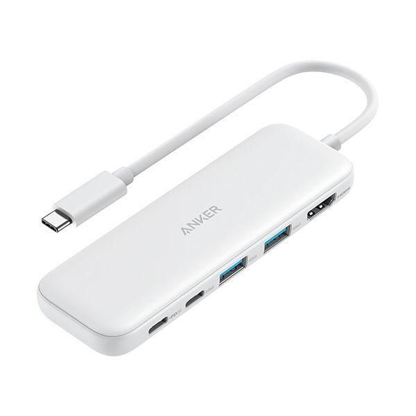 ds-（まとめ） アンカージャパン ANKER 332 USB-Cハブ（5-in-1 PD100W対応） ホワイト A8355021 1個 〔×2セット〕