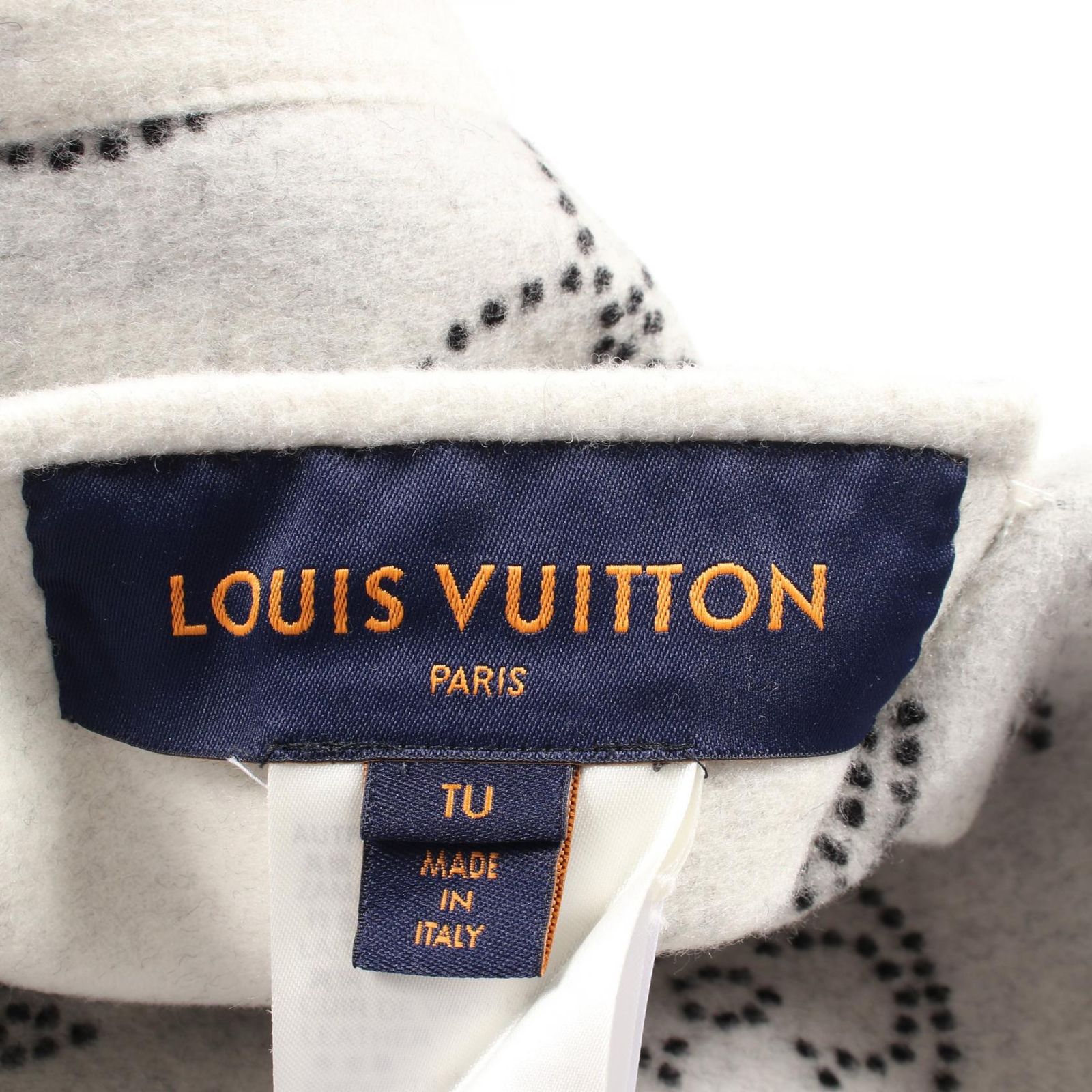 ルイ・ヴィトン LOUIS VUITTON ポンチョ リバーシブル モノグラム マヒナ ケープ フード付き RW231W R90 FOCO05 ウール リバーシブル レディース Used A