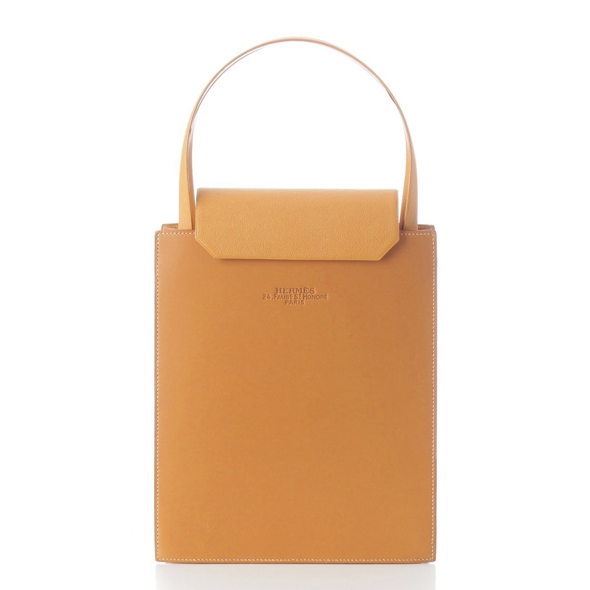 エルメス □D刻 ルーシーMM ボックスカーフ トートバッグ ナチュラル【中古】 152,000円