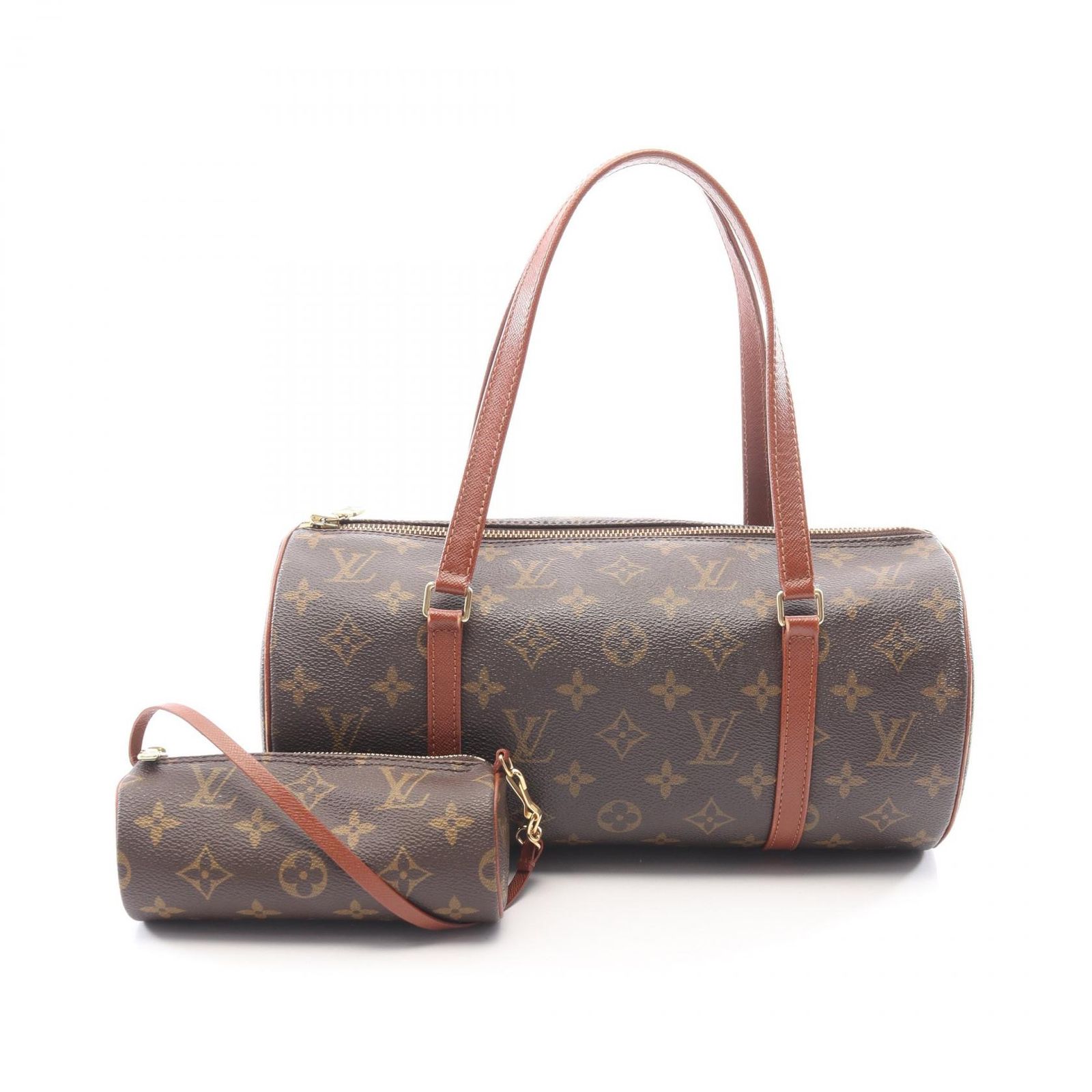 ルイ・ヴィトン LOUIS VUITTON ハンドバッグ パピヨン30 モノグラム 旧型 M51365 PVCコーティングキャンバス レザー パピヨン(旧)GM レディース Used B