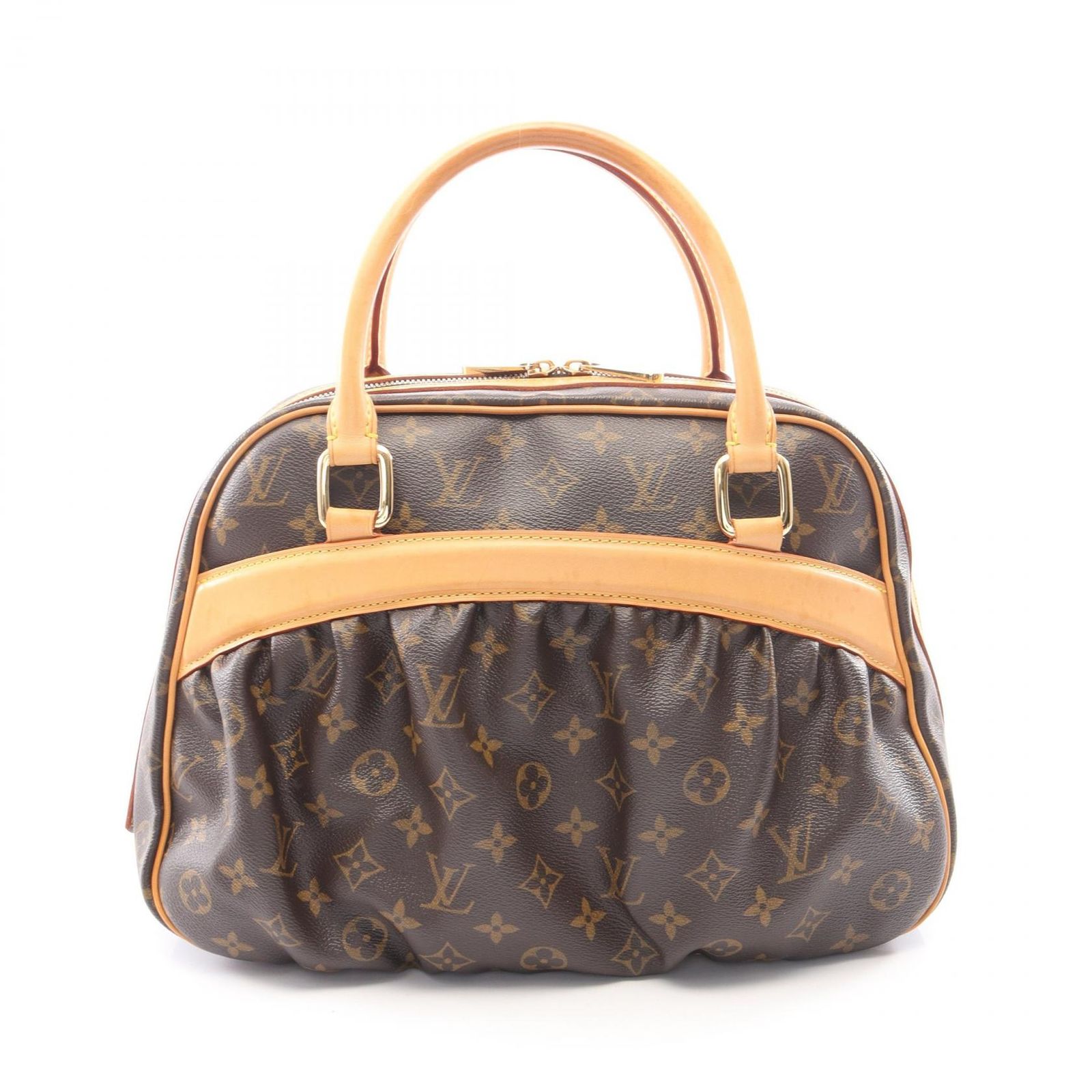 ルイ・ヴィトン LOUIS VUITTON ハンドバッグ ミツィ モノグラム M40058 PVCコーティングキャンバス レザー ミツィ レディース Used B