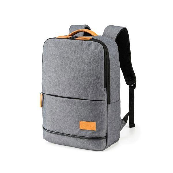 ds-サンワサプライ カジュアルPCバックパック ライトグレー BAG-BP17LGY