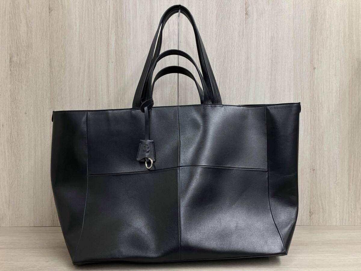 Pid トートバッグ レザー 黒 ブラック
