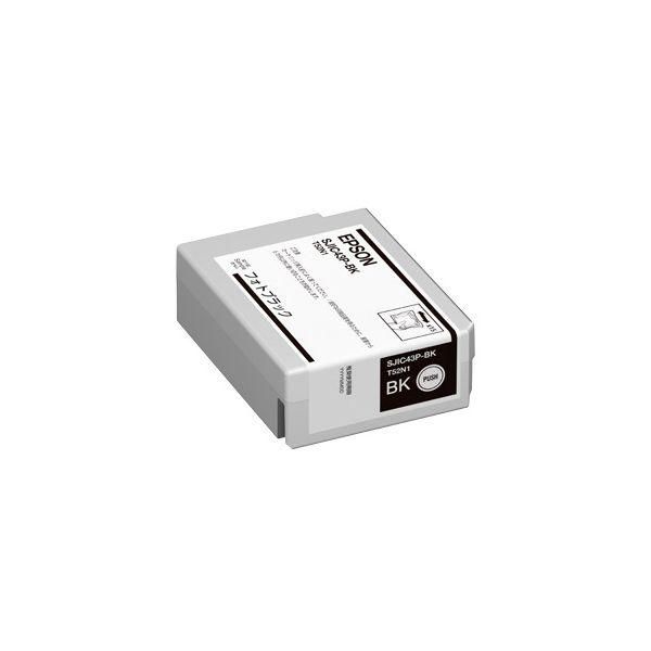 ds-（まとめ） EPSON エプソン SJIC43P-BK インクカートリッジ フォトブラック（純正品） 〔×3セット〕