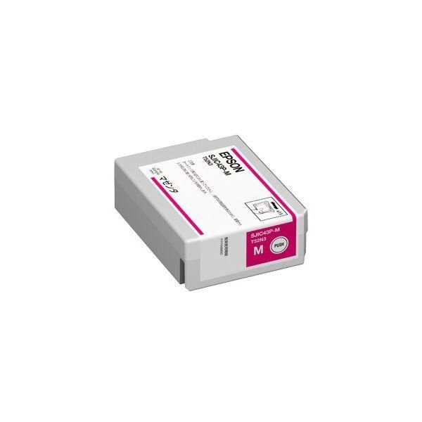 ds-（まとめ） EPSON エプソン SJIC43P-M インクカートリッジ マゼンタ（純正品） 〔×3セット〕