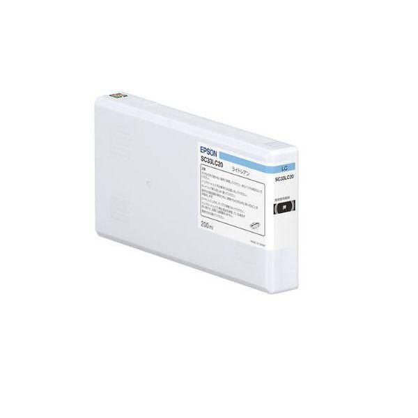 ds-EPSON エプソン SC33LC20 インクカートリッジ ライトシアン 〔純正品〕