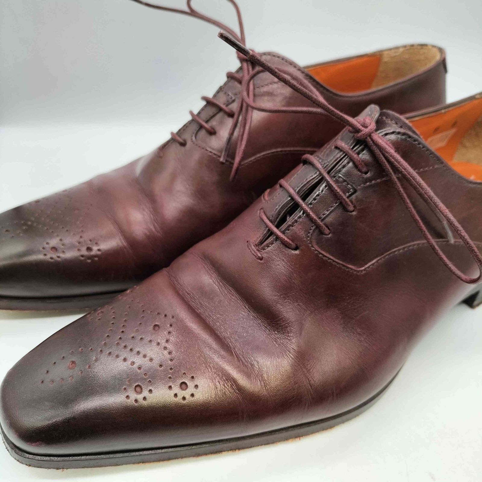 サントーニ santoni MCBO ウイングチップ レザー シューズ メンズ 6 