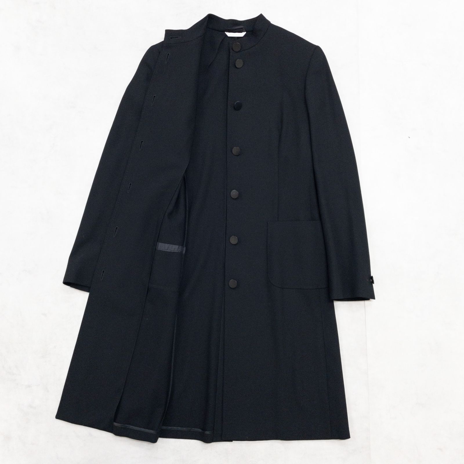 MaxMara マックスマーラ ロングコート ノーカラー スタンドカラー