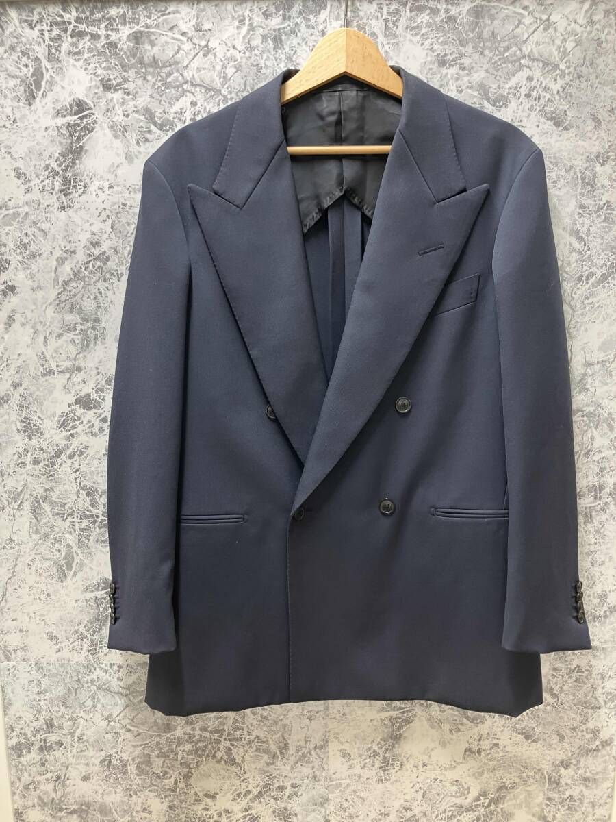 UNITED ARROWS / ユナイテッドアローズ テーラードジャケット ネイビー サイズ48 Camoshita ピークドラペル ダブルブレスト 7,259円