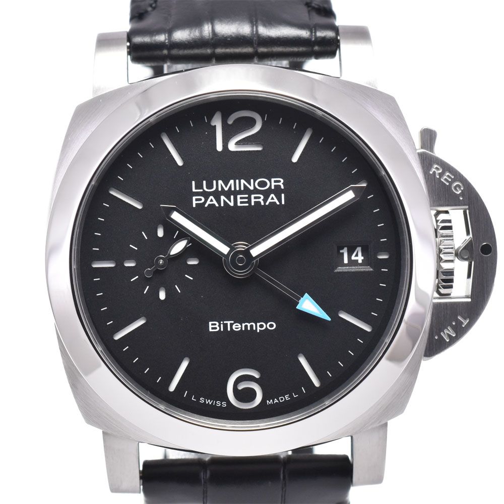 値下 パネライ PANERAI PAM01365 ルミノール クアランタ BiTempo 自動巻き メンズ 極美品 箱・保証書付き C#147064