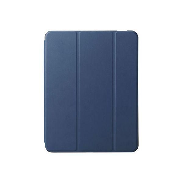 ds-エレコム 11インチiPad Air(M3/M2) フラップケース 衝撃吸収 Pencil収納 スリープ対応 ネイビー TB-A25MSANV