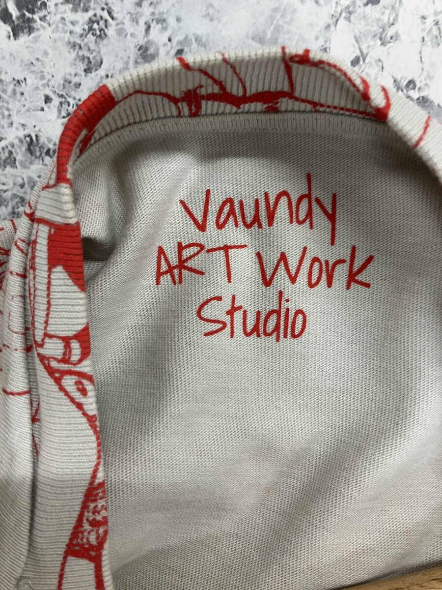 Vaundy / バウンディ little punk 長袖Tシャツ グレー系 レッド サイズ