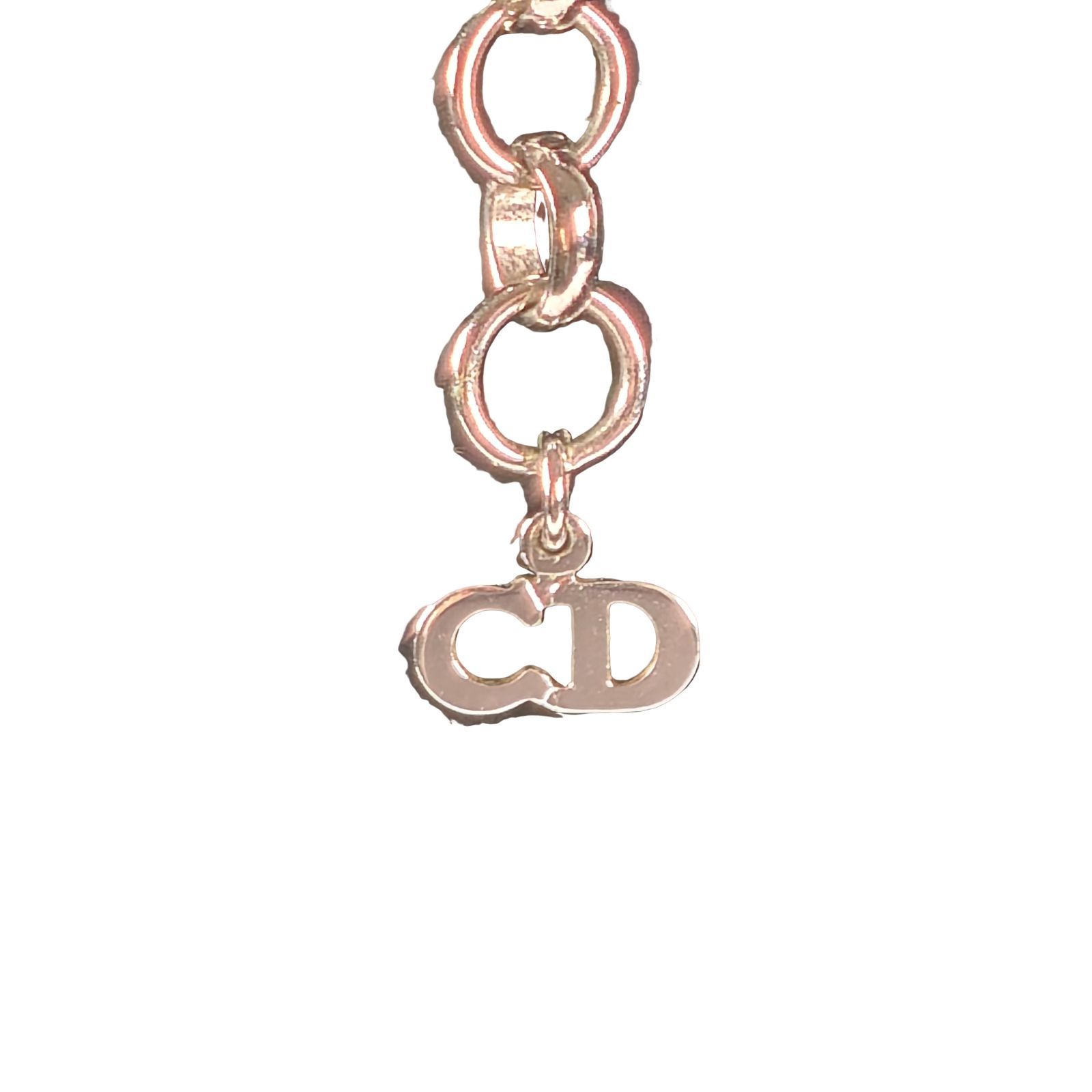 Christian Dior クリスチャンディオール ガリアーノ期 ヴィンテージ ロゴプレート チョーカー ラインストーン 赤✕黒