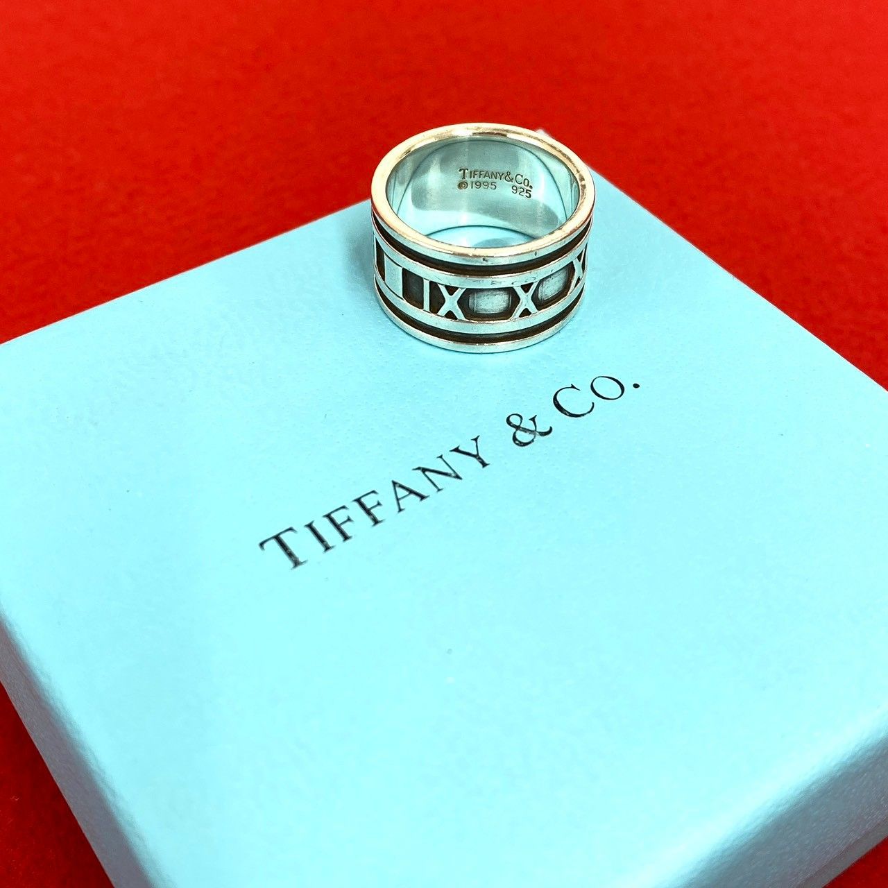極 美品 TIFFANY&Co. ヴィンテージ ティファニー アトラス ワイド