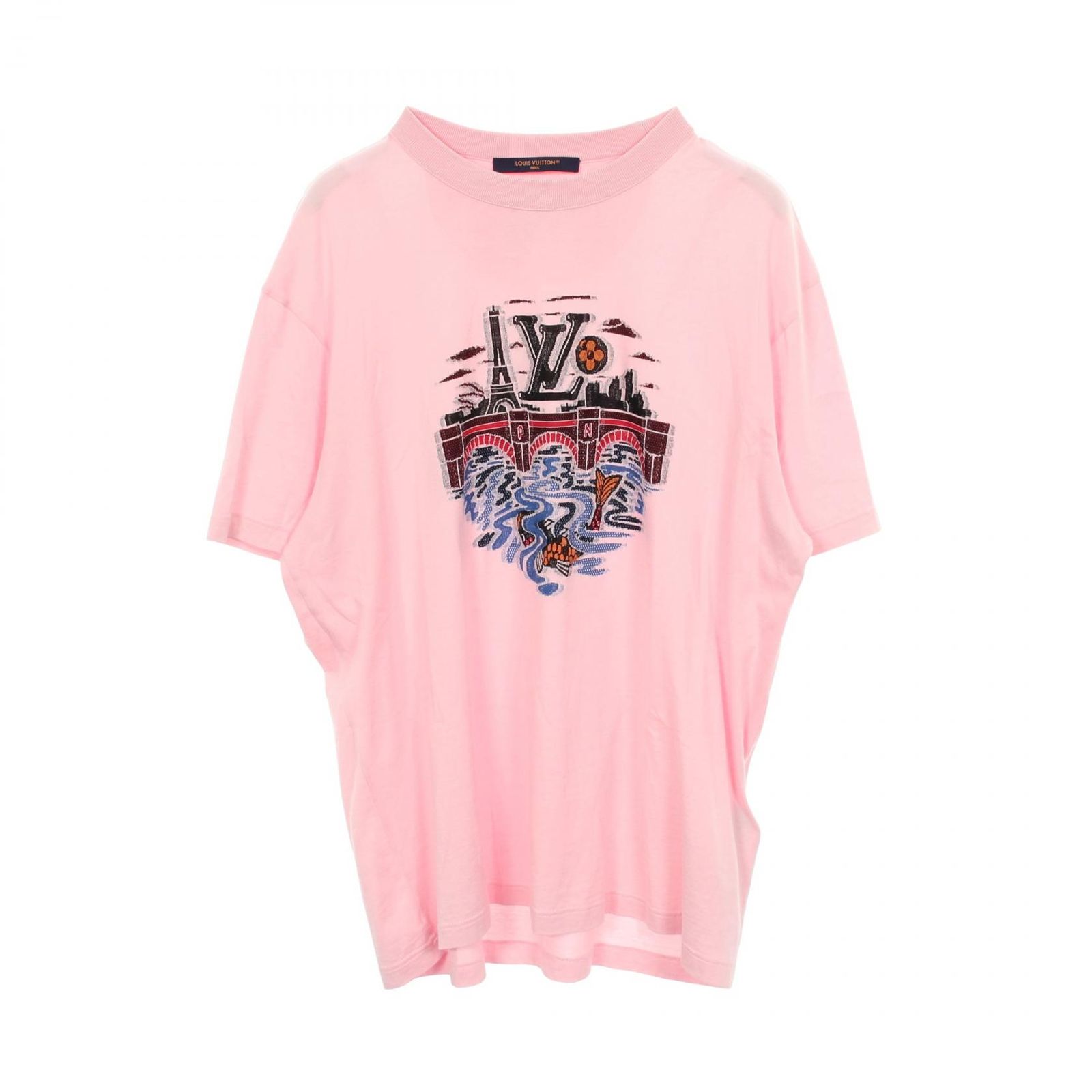 LOUIS VUITTON ルイ・ヴィトン インターシャ グラフィック 半袖Tシャツ